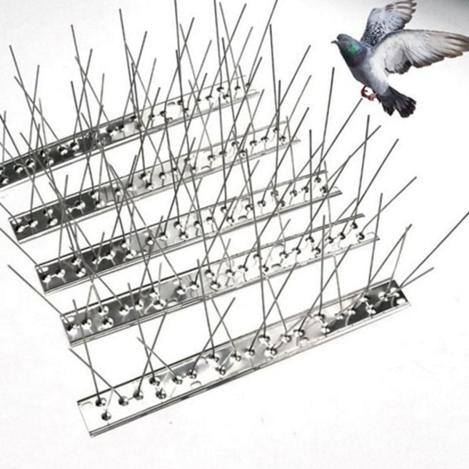 베란다 비둘기 스텐레스 가시 실외기 비둘기 스파이크 방지 스테인레스 스텐레스새 퇴치기 지붕 옥상