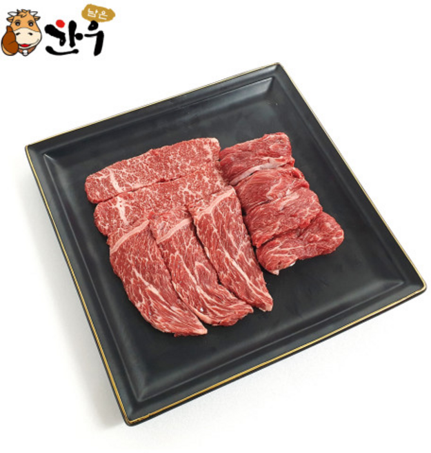 마장동 남은한우 거세 최고급 1++ 한우 모듬 2호 업진살/토시살/제비추리 900g, 1개