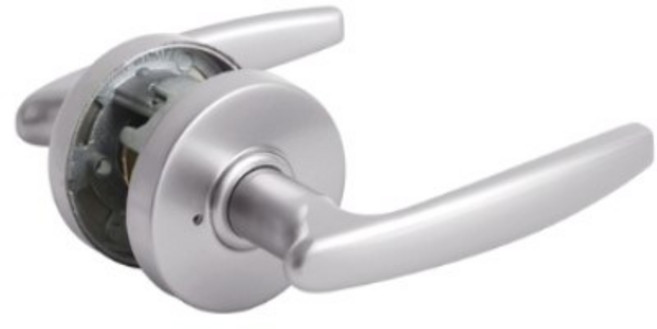 엔젤금속 stl 114 그레이 방문손잡이 방문고리, 국산 방문손잡이 버튼형 STL-114 엔젤금속, 1개