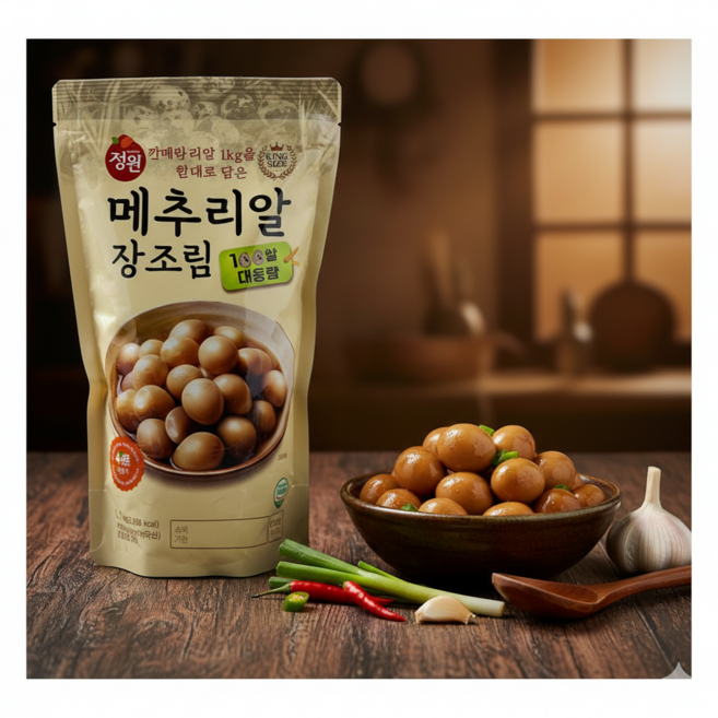 정원 대용량 메추리알 장조림 1.7kg 실온, 2개