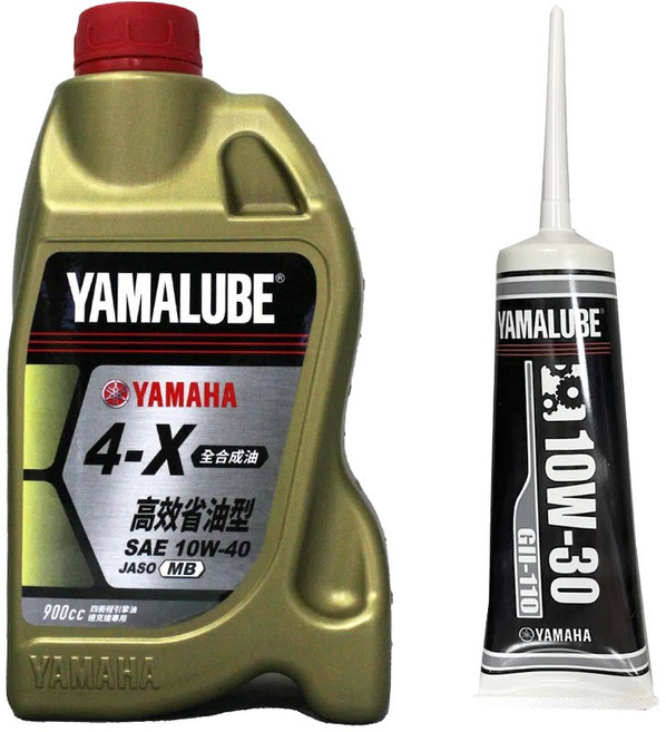 YAMALUBE 4-X 10W-40 全合成機油, 1個, 單瓶+GII-110(灰)