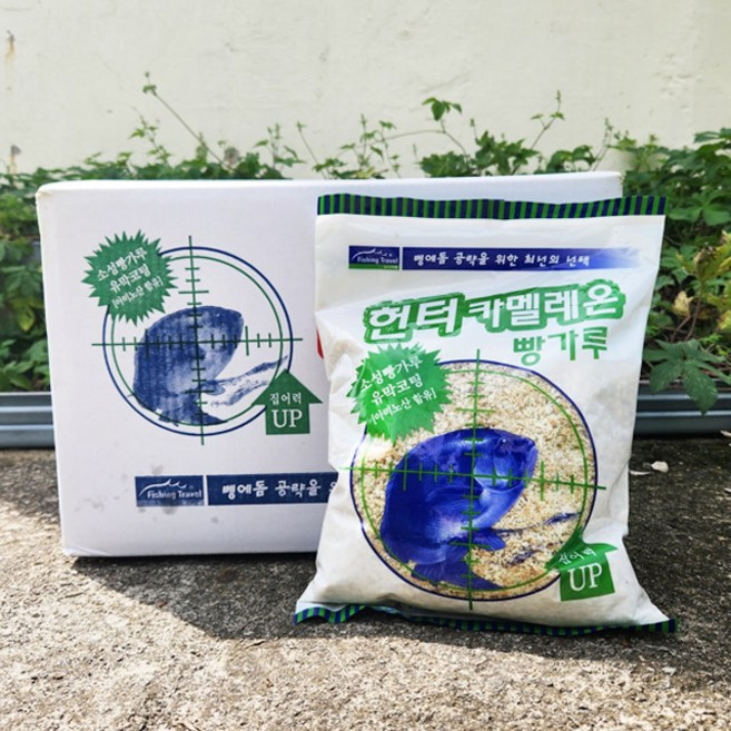 낚시여행 헌터 카멜레온 1box 12입 감성돔 집어제 압맥 크릴 밑밥, 12개, 750g