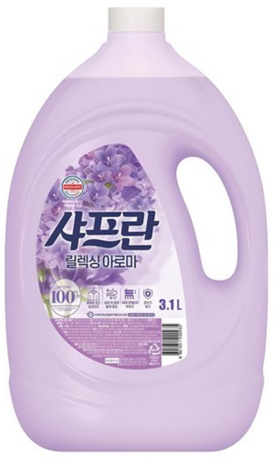 샤프란 섬유유연제 릴렉싱아로마 본품, 4개