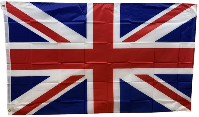 영국 폴리에스터깃발 UK flag 90x150cm 구리고리 이중스티치, 1개, RED+WHITE+BLUE