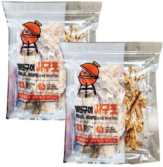 철판구이 아구포250g X 2개, 250g