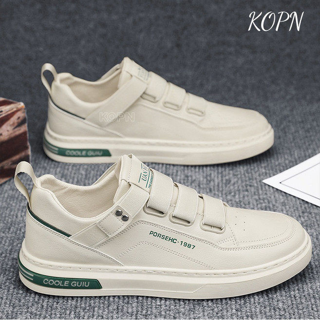 KOPN 남성 신발 봄 소백 구두 남성 판화 트렌드 백합 신발 남성 미끄럼 방지 스니커즈