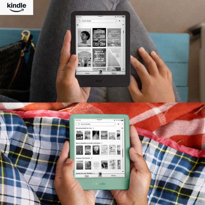 [미국 출고] 아마존 올 뉴 킨들 Kindle E북 리더기 2024년 신제품, 블랙 16GB