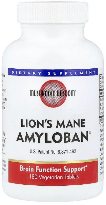 머쉬룸 위즈덤 노루궁뎅이버섯 Amyloban 식물성 정제 180정