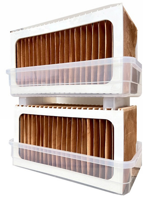 자연증발 황토 방방가습기 600 미니가습기 필터형 가습기 무소음 무전원 실내가습기 간편세척, 2세트, 황토색