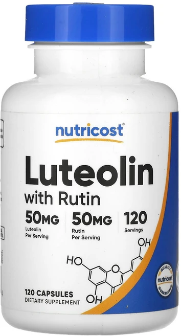Nutricost 루테올린 루틴 함유 50mg 캡슐 120정, Nutricost루테올린루틴함유50mg캡슐120정, 1개 - 쿠팡