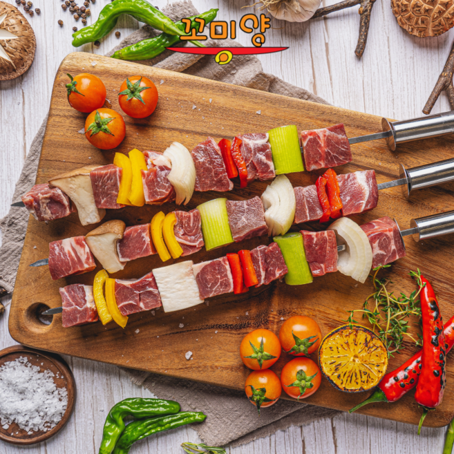 (당일발송) 돌핀양갈비 고급 양꼬치살 큐브+소스3종 최상급 뉴질랜드산, 500g, 1개