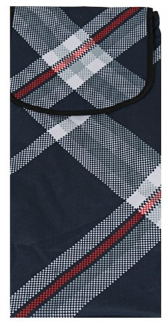 장바구니캐리어 가방 중형 쇼핑카트 리필 시장 카트기 교체용 교체 수레 핸드 바퀴 천 커버, 1개, 네이비 체크_가방_중형