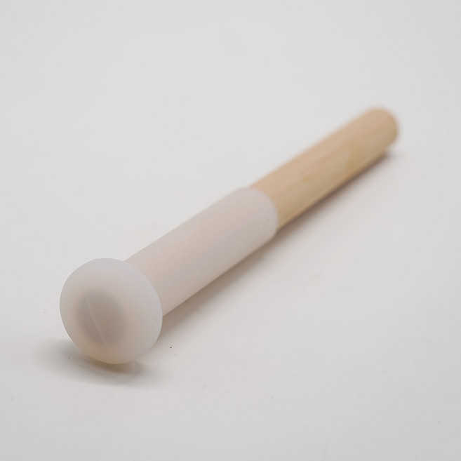 크리스탈 싱잉볼스틱 말렛 싱잉볼채 퍼펙트 솔리드 10 말렛이 클렌징을 SITANGB, 대나무 실리콘 스틱 미디엄 사이즈, 1개