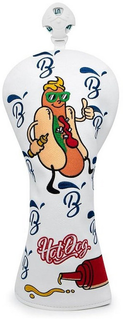 테일러메이드 BAIRBRE 골프 클럽 커버 핫도그 드라이버 Fariway 우드 헤드커버 하이브리드 헤드 3 가죽 숫자 태그 포함 Scotty Cameron Odyssey Taylo, 1개, 4) 하이브리드용