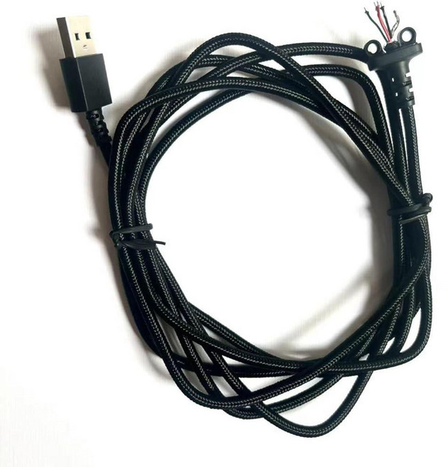 HyperX 클라우드 리볼버/HyperX 클라우드 알파 S와 호환되는 USB 사운드 카드 케이블 - PC 게이밍 헤드셋 7.1 서라운드 사운드