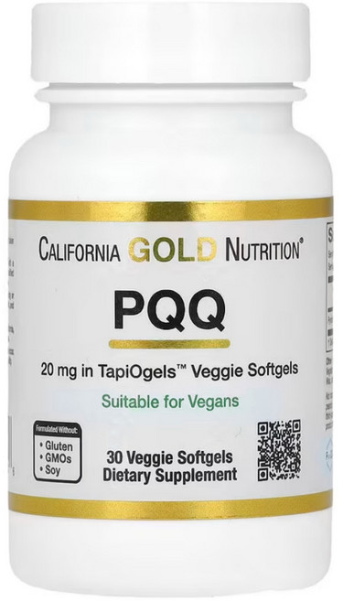 캘리포니아골드 뉴트리션 PQQ 20mg 30소프트젤, 1개, 30정