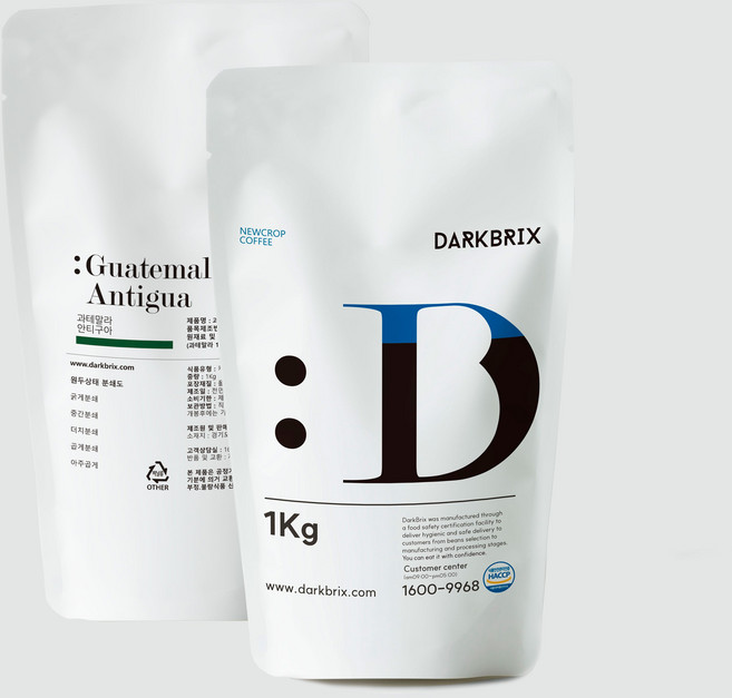 다크브릭스 과테말라 안티구아 원두커피, 1kg, 홀빈(분쇄안함), 1개