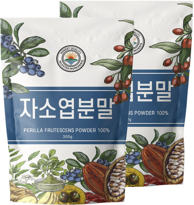 해나식품 국산 차즈기분말 가루 자소엽 600g, 2개, 300g