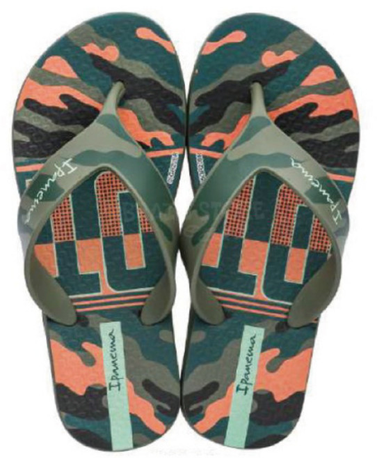 IPANEMA KIDS 童鞋 DECK INF 綠色迷彩系列 型號25759 (防滑涼拖鞋 巴西製造 夾腳拖 迷彩 )