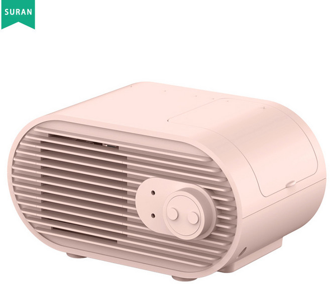 수란 수란 미니 창문형에어컨 이동식에어컨 무선선풍기, 핑크