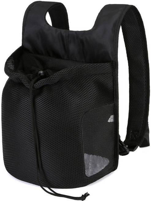 Felorita 반려동물 프론트백 강아지이동가방 강아지 앞가방 고양이 산책 백팩, 블랙, 1개