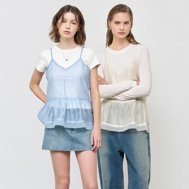 WOMAN 시어 셔링 블라우스 [3COL] /WBE1L03508