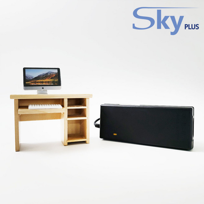 대한민국 SKYPLUS 어댑터 [3구접지] 크로스오버 모니터 Q27V5 IPS QHD 호환, 1개, 블랙