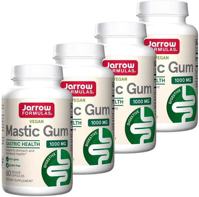 재로우 매스틱 검 1000mg 베지 캡슐, 60정, 4개 - 쿠팡