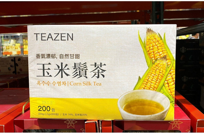 TEAZEN 玉米鬚茶 200包, 1.5g, 1個, 200個裝