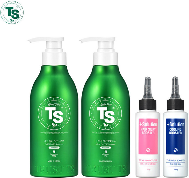 골드플러스 TS샴푸 500gx2개+실키부스터 100gx1개+쿨링부스터 100gx1개, 1개, 500g