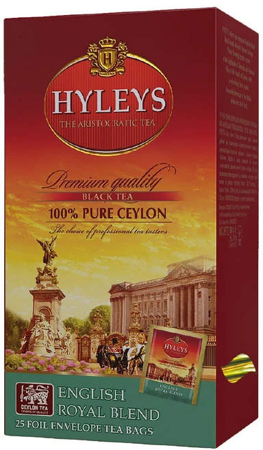 [정식수입] HYLEYS 하일리스 잉글리시 로얄 블렌드 홍차 2g 25티백, 1박스, 25개입 - 쿠팡