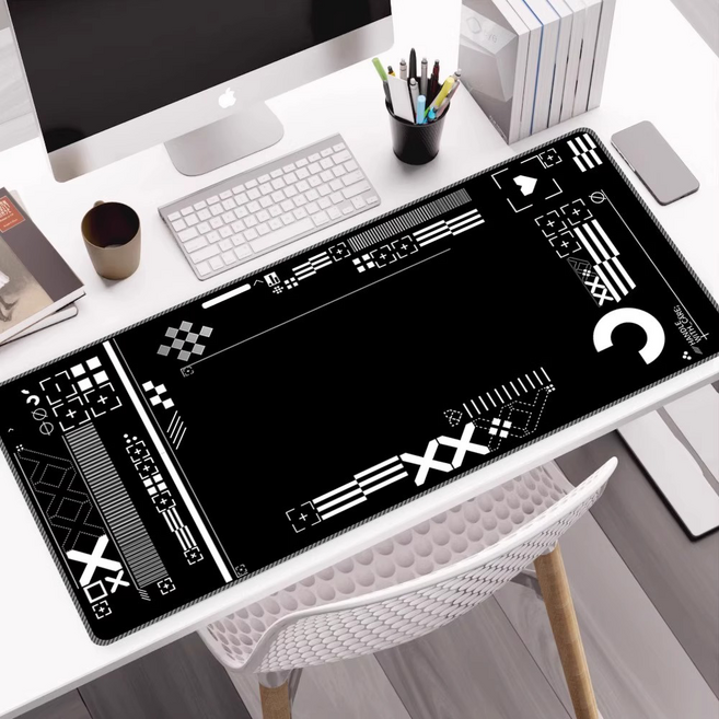 라나야 옵티컬 게이밍 마우스 장패드 80 x 30 cm, 1개, 블랙