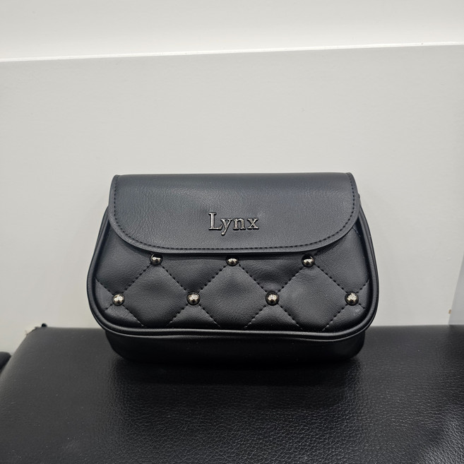 링스골프 스터드장시퀼팅클러치L21B3BG682IC, 블랙, 1개