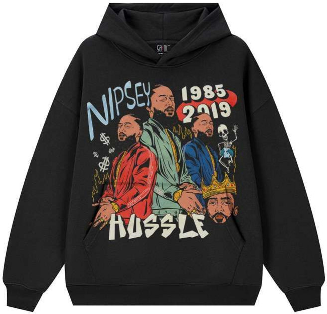 남성 스웨트셔츠 오버사이즈 힙합 맨투맨 닙시 허슬