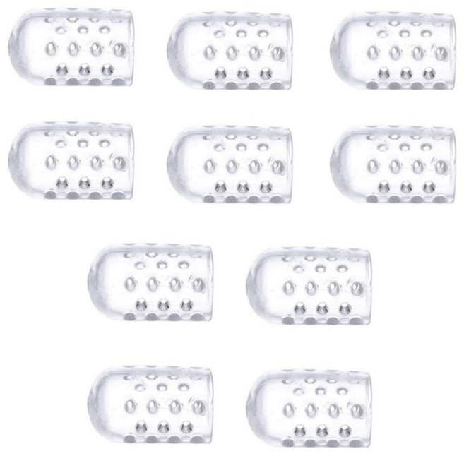 쿠키식스 실리콘 투명 발가락 골무, 10개