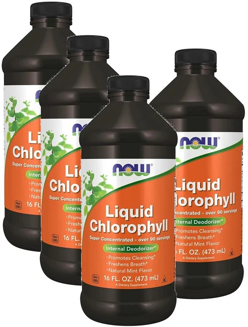 나우푸드 리퀴드 클로로필 민트향 NOW Liquid Chlorophyll, 473ml, 4개 - 쿠팡