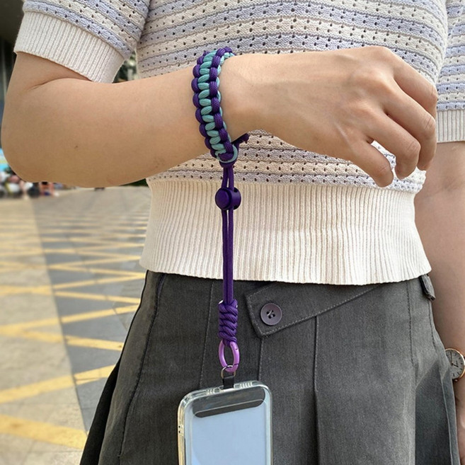 폰스트랩 핸드폰고리 휴대폰 분실방지 손목걸이 길이조절, 1개, 핑크