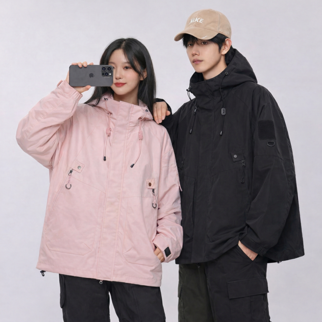 네로즈 남녀공용 빅사이즈 후드 바람막이 자켓