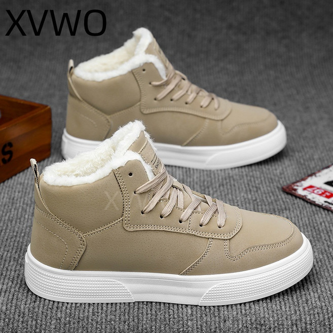 XVWO 남성 중목 스니커즈 캐주얼 신발 편안한 일상화 가을 겨울 패션 운동화