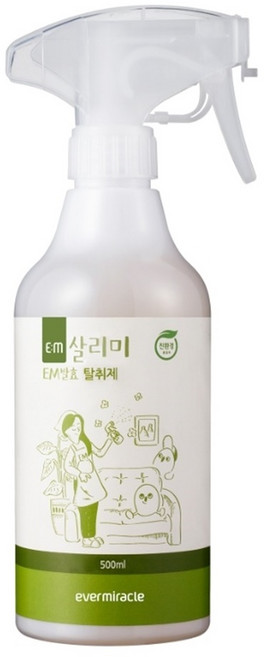 EM 친환경탈취제 냄새제거 실내공간 냉장고 에어컨 침구류 이불 옷 신발장 악취제거, 500ml, 1개
