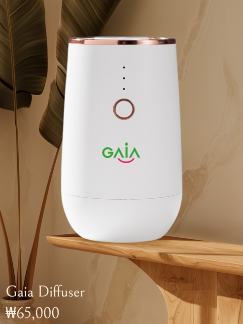 가이아 에어 전자 디퓨저 아로마 에센셜오일전용 1세트, 1개, 250ml, 디퓨저 본체만