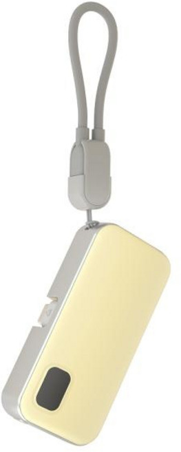 (이지넷유비쿼터스) NEXTU 썬드라 BC2 미니 도킹형 보조배터리 5000mAh (1013QPB MINI) 베이지, 1013QPB MINI