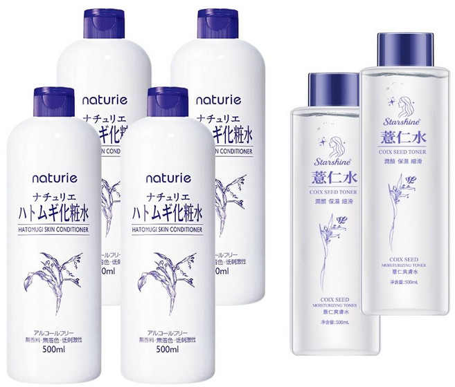 naturie 薏仁清潤化妝水 - 日本熱銷保濕化妝水, 6件, 500ml