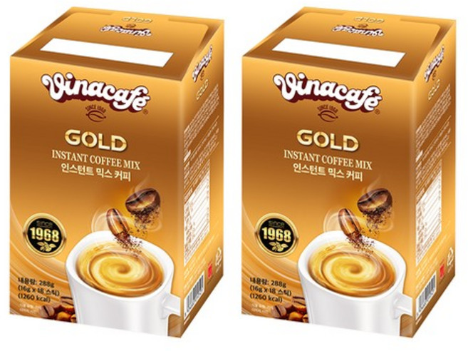 비나카페 인스턴트 믹스커피, 16g, 18개입, 2개