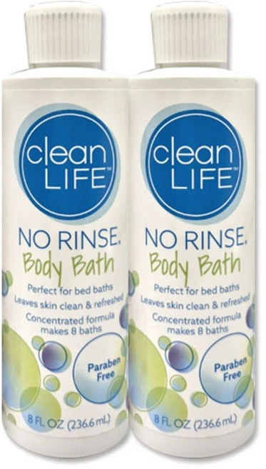 노린스 물없이 사용 바디바스 목욕용품 환자 샤워, 2개, 236.6ml - 쿠팡