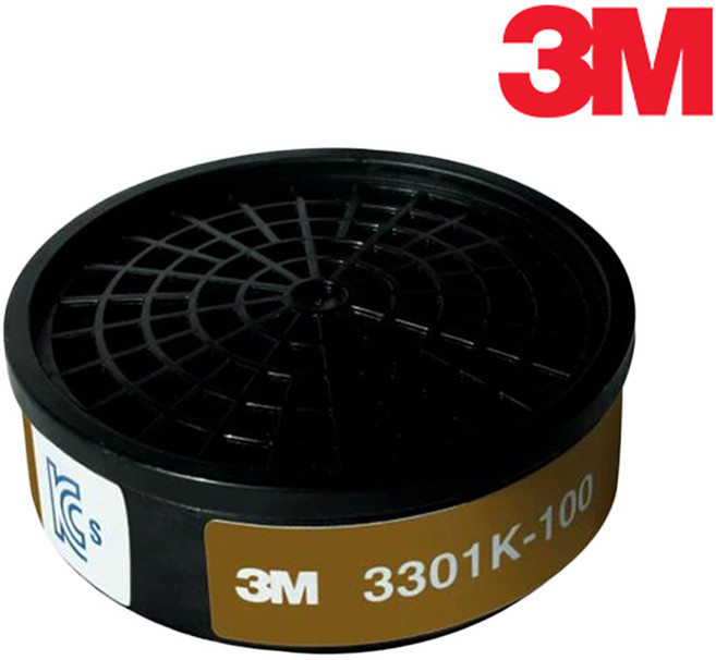 3M 방독정화통 3301K-100 유기증기용, 1개