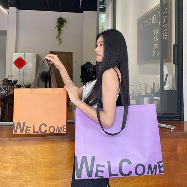 큰손할인 웰컴쇼핑백 부직포가방 부직포백 서브가방 장바구니 제로웨이, 대