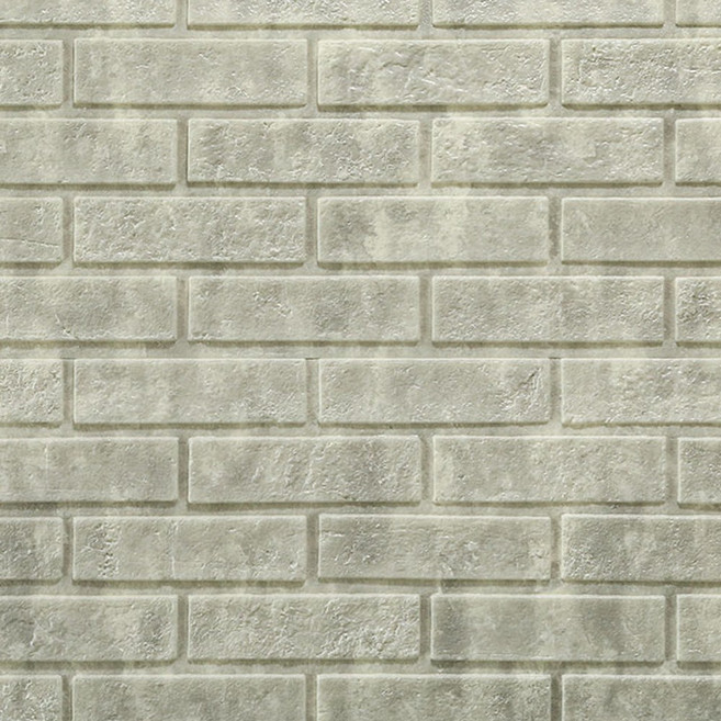 쿠셔니 접착식 폼블럭벽지 붙이는벽지 곰팡이결로방지 V2, 실버그레이, 1개