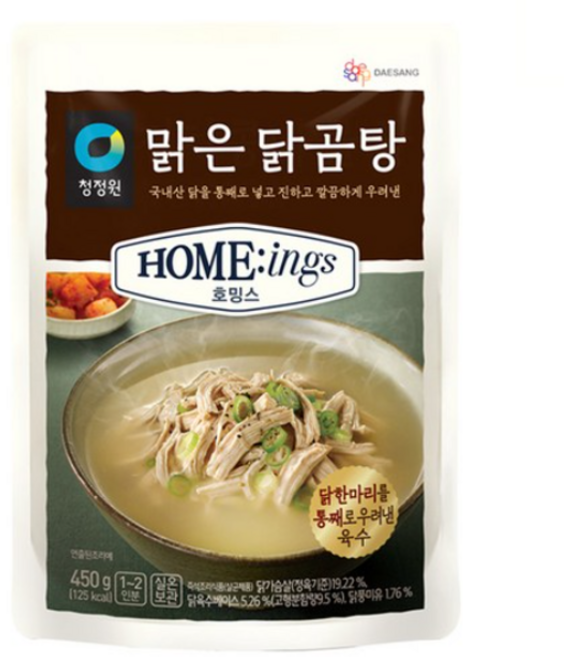 대상 청정원 호밍스 맑은 닭곰탕, 450g, 15개