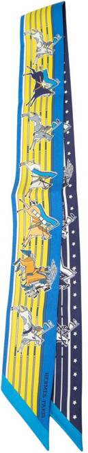 에르메스 중고 2000-2010 파니 라 샤르 포니 트윌리 실크 스카프